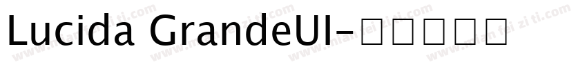 Lucida GrandeUI字体转换